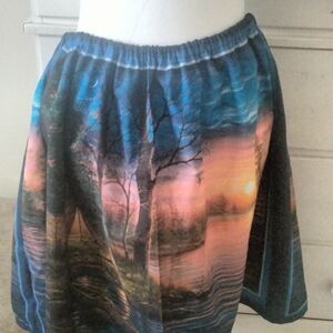 Blue Autumn Retreat Skirt
